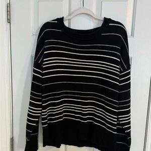 LuLaRoe Black and White Knit Top